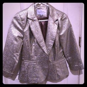 Jazzy Gold Blazer Size L!! ✨👠💛